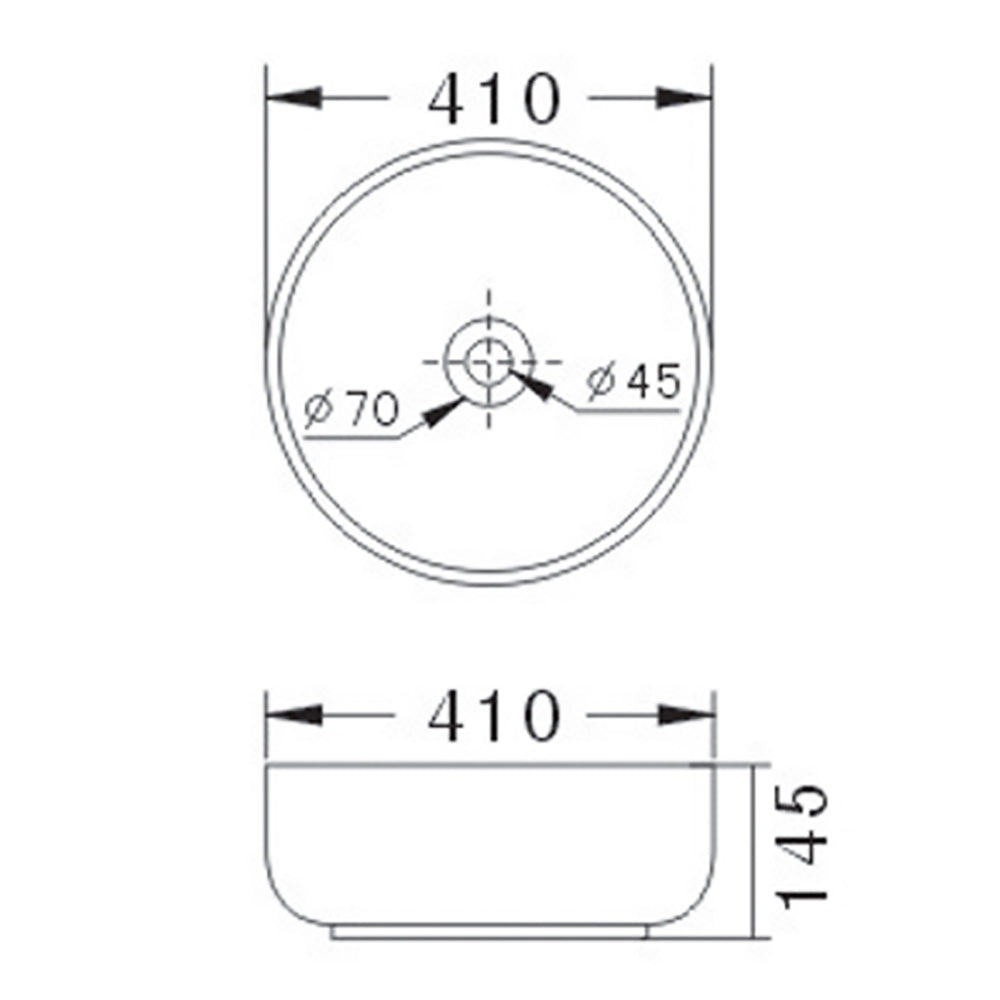 Cora Countertop Basin 410 x 145mm JHI-22-203