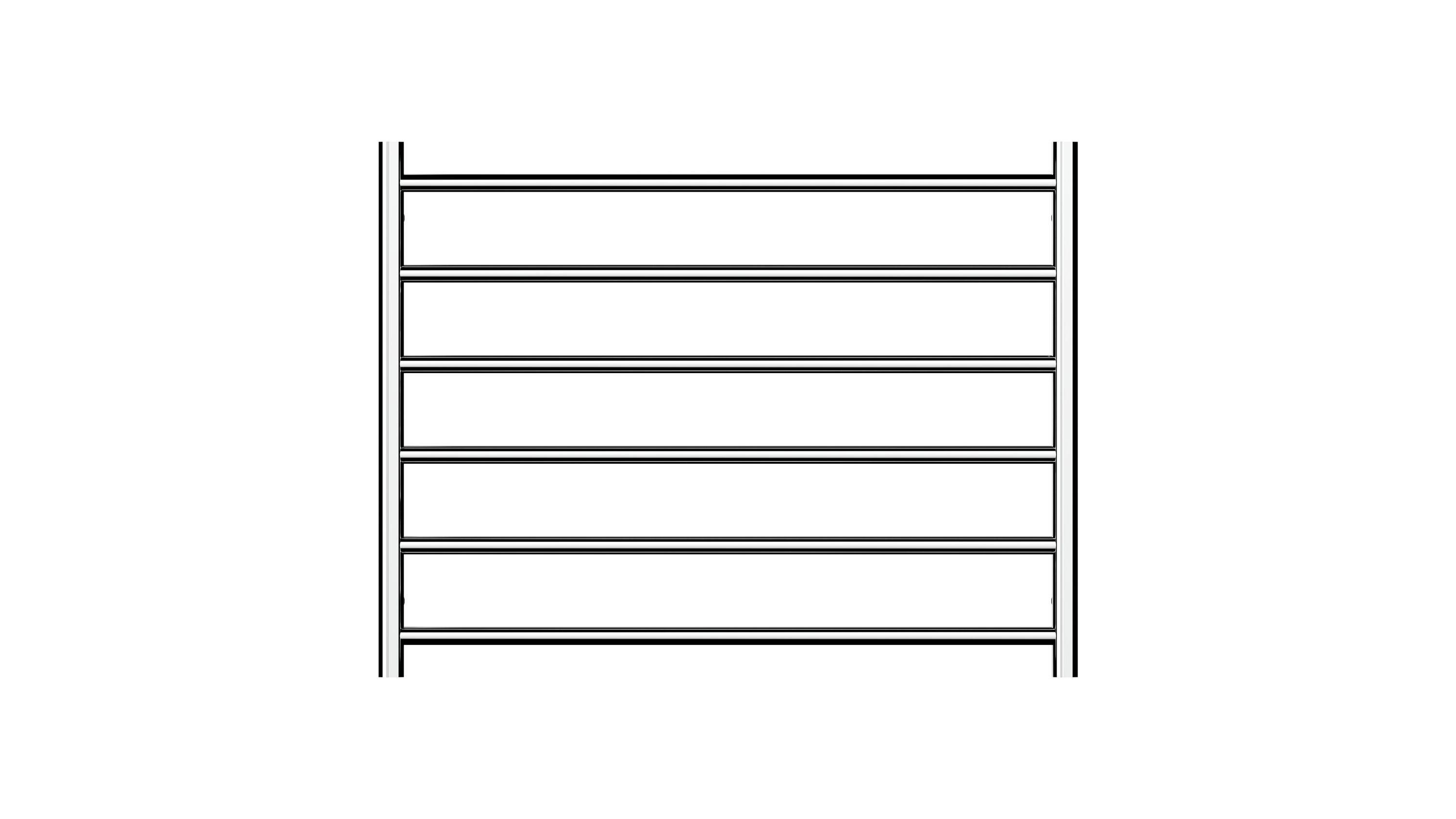 Allegra 6 Bar Wide Heated Towel Rail JY-3306-CH