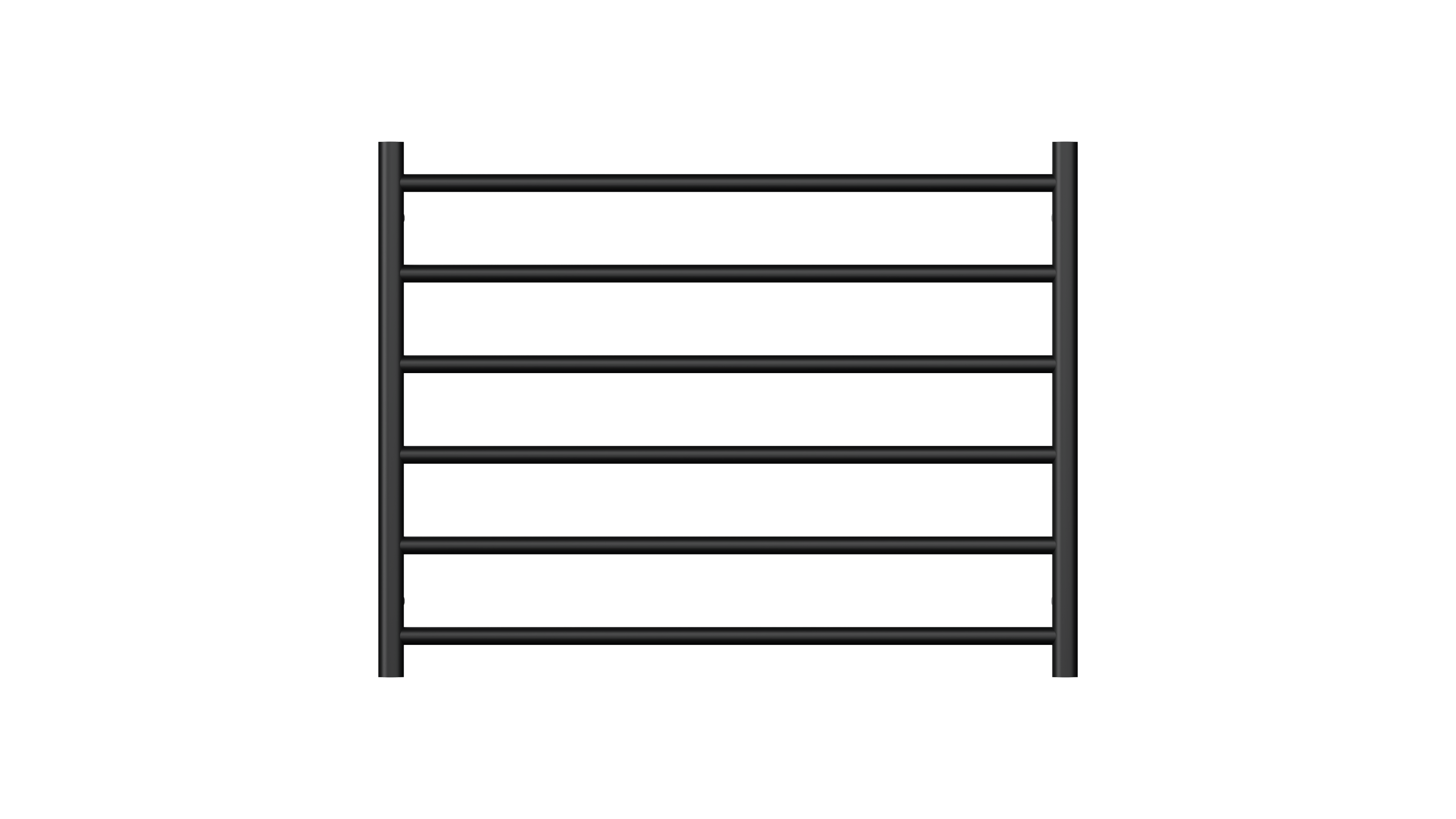Allegra 6 Bar Wide Heated Towel Rail JY-3306-MB