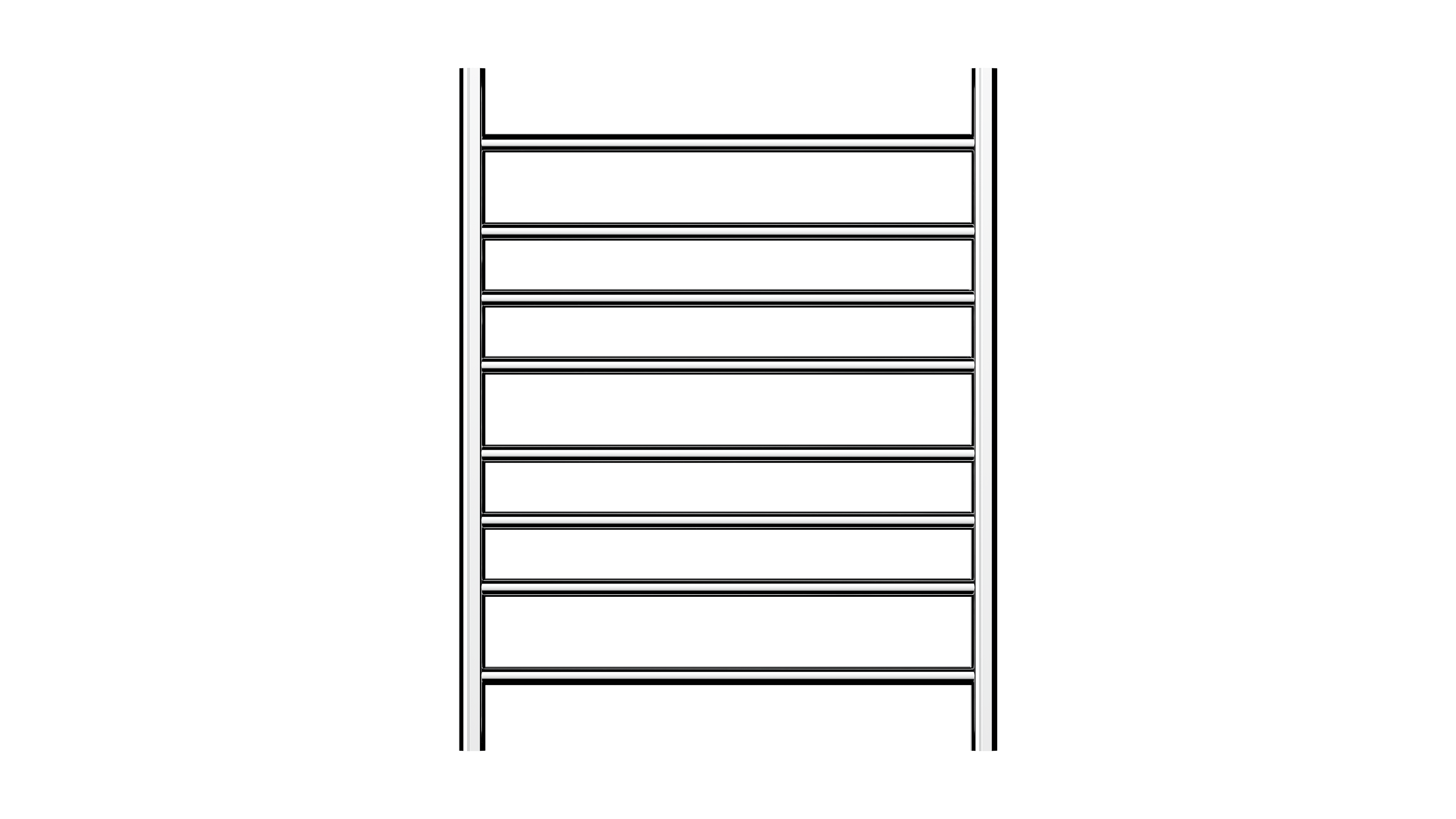 Allegra 8 Bar Heated Towel Rail JY-3312-CH