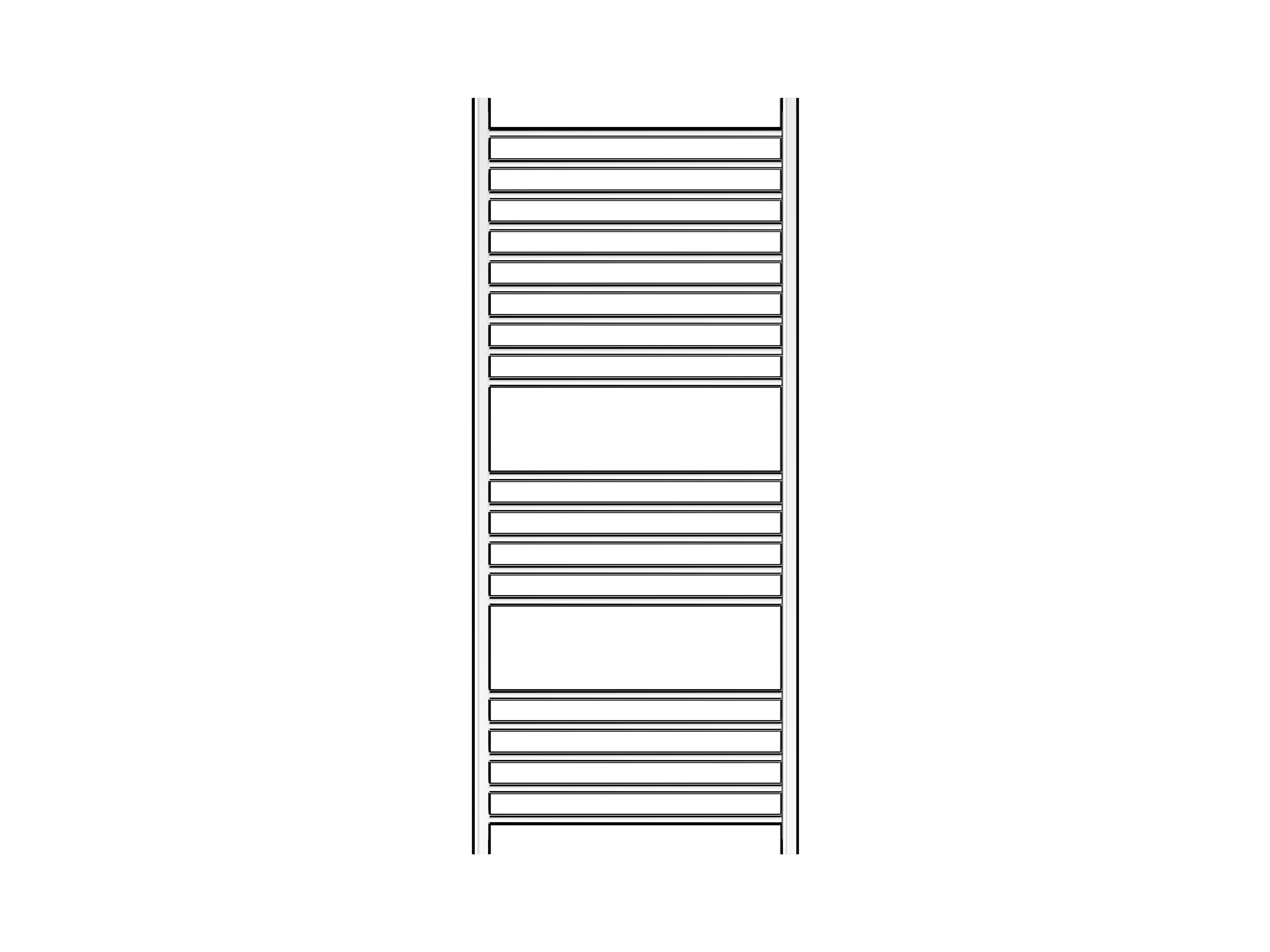 Allegra 19 Bar Heated Towel Rail JY-3319-CH