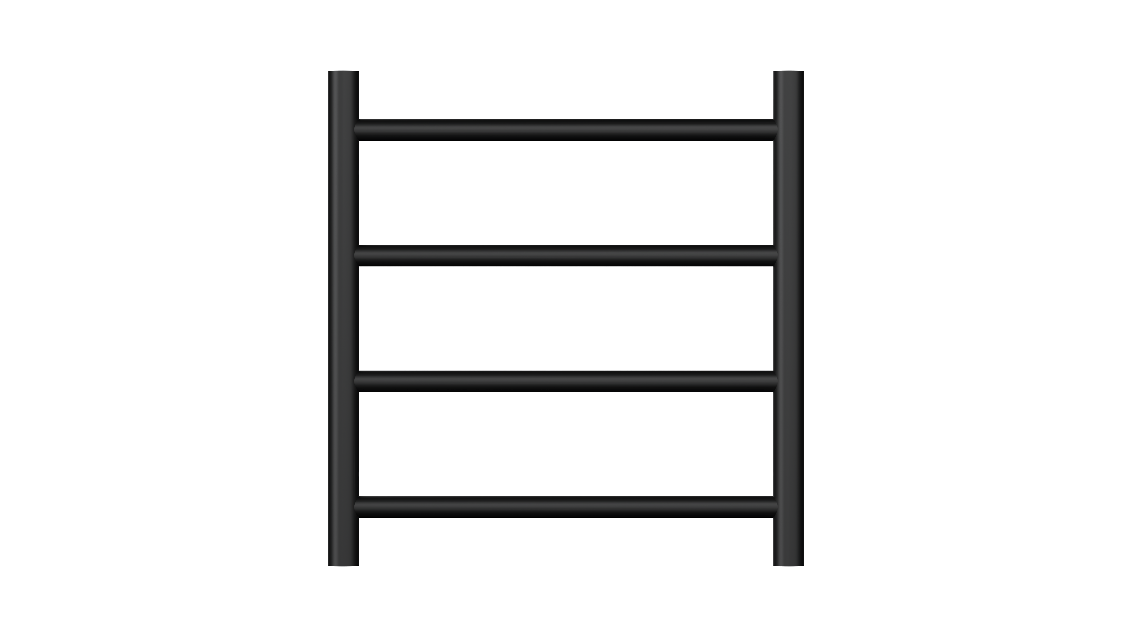 Allegra 4 Bar Heated Towel Rail JY-3340-MB