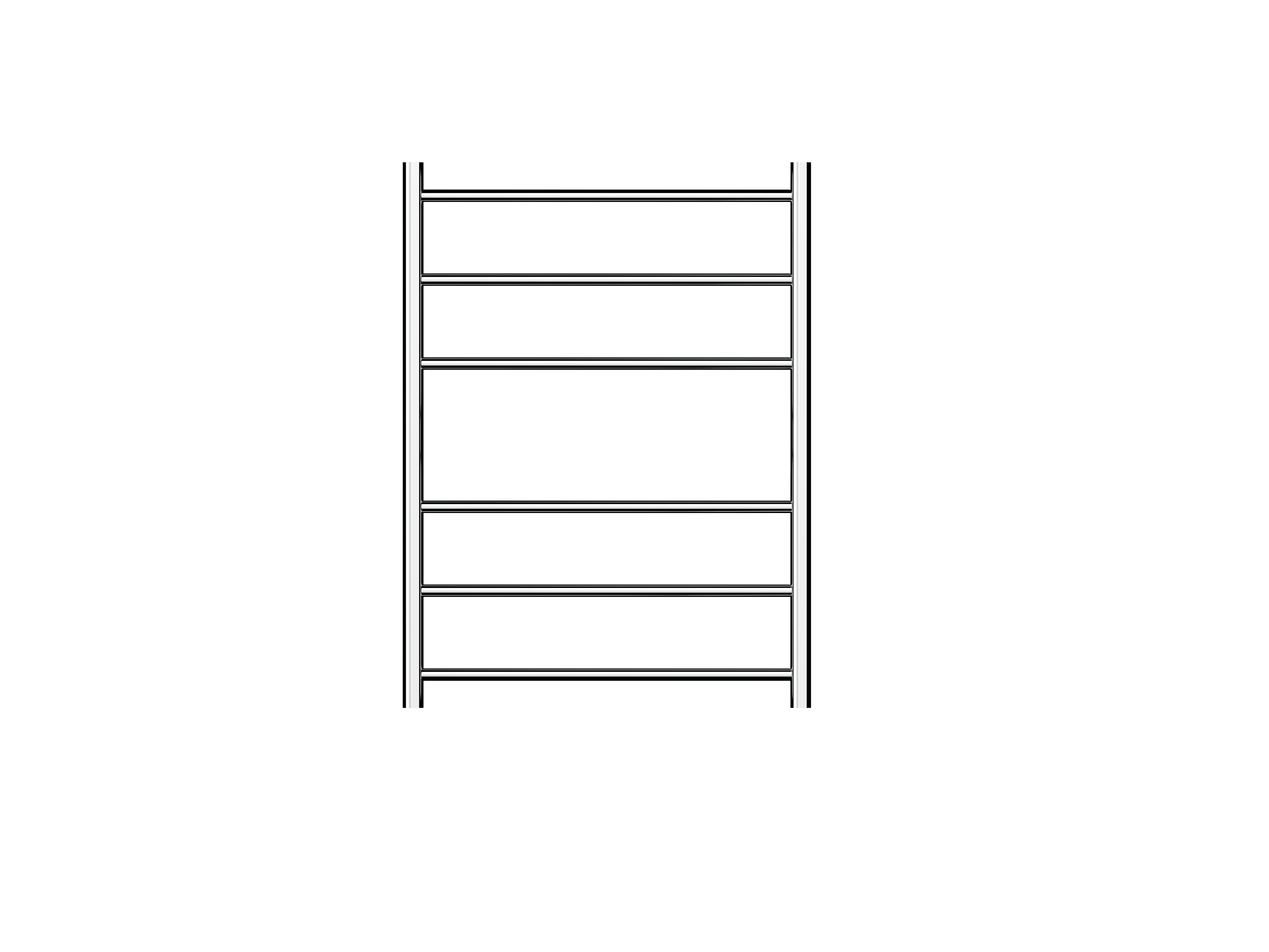 Avid 6 Bar Heated Towel Rail JY-R600-CH