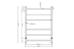 Avid 6 Bar Heated Towel Rail JY-R600-BG