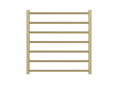 Allegra 7 Bar Heated Towel Rail JY-3328-BG