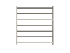Allegra 7 Bar Heated Towel Rail JY-3328-BN