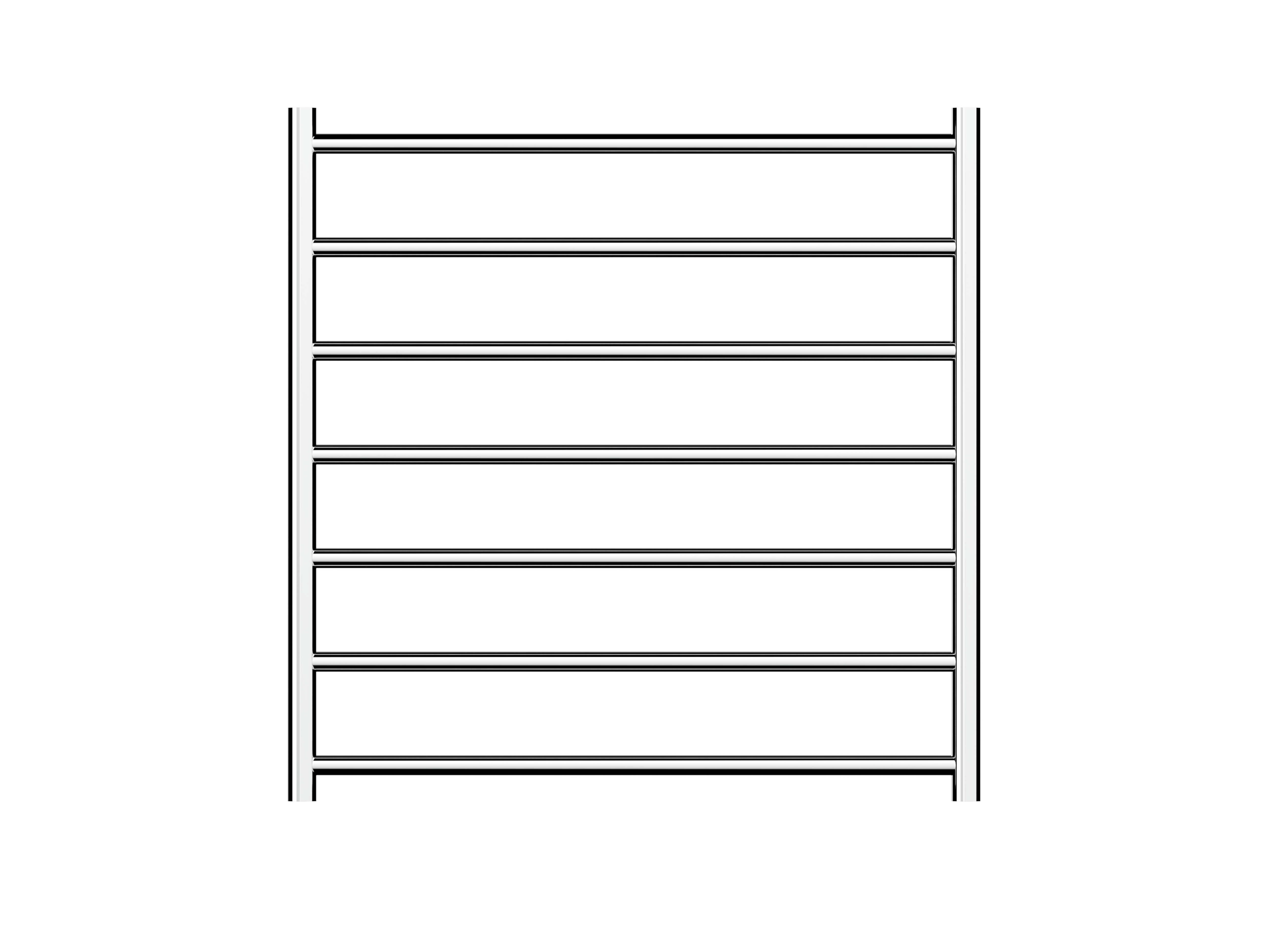 Allegra 7 Bar Heated Towel Rail JY-3328-CH