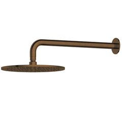 Antique Brass Showerhead on Wall Mounted Arm  LB111+WH52-10