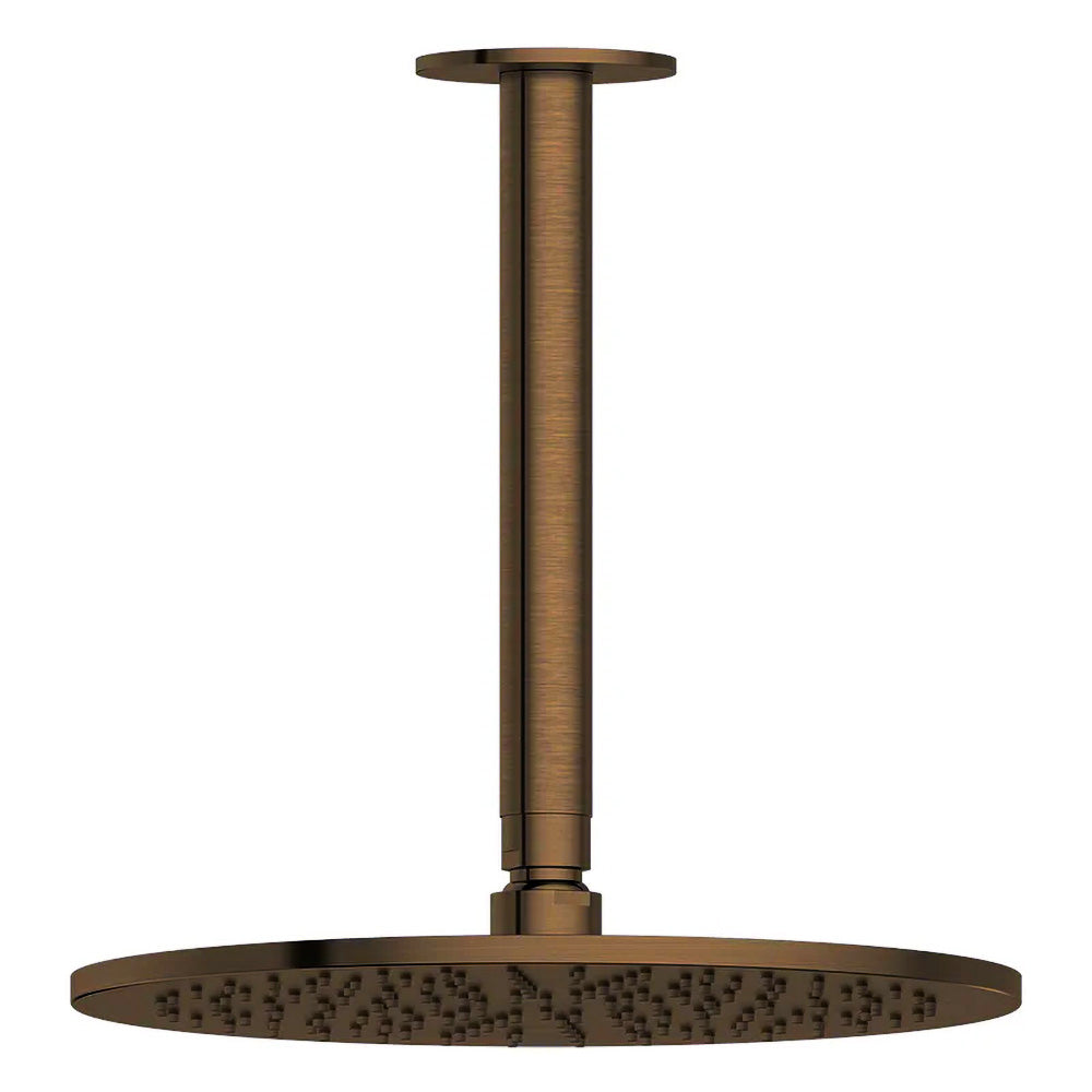 Antique Brass Ceiling Shower Arm LB114+WH52-10