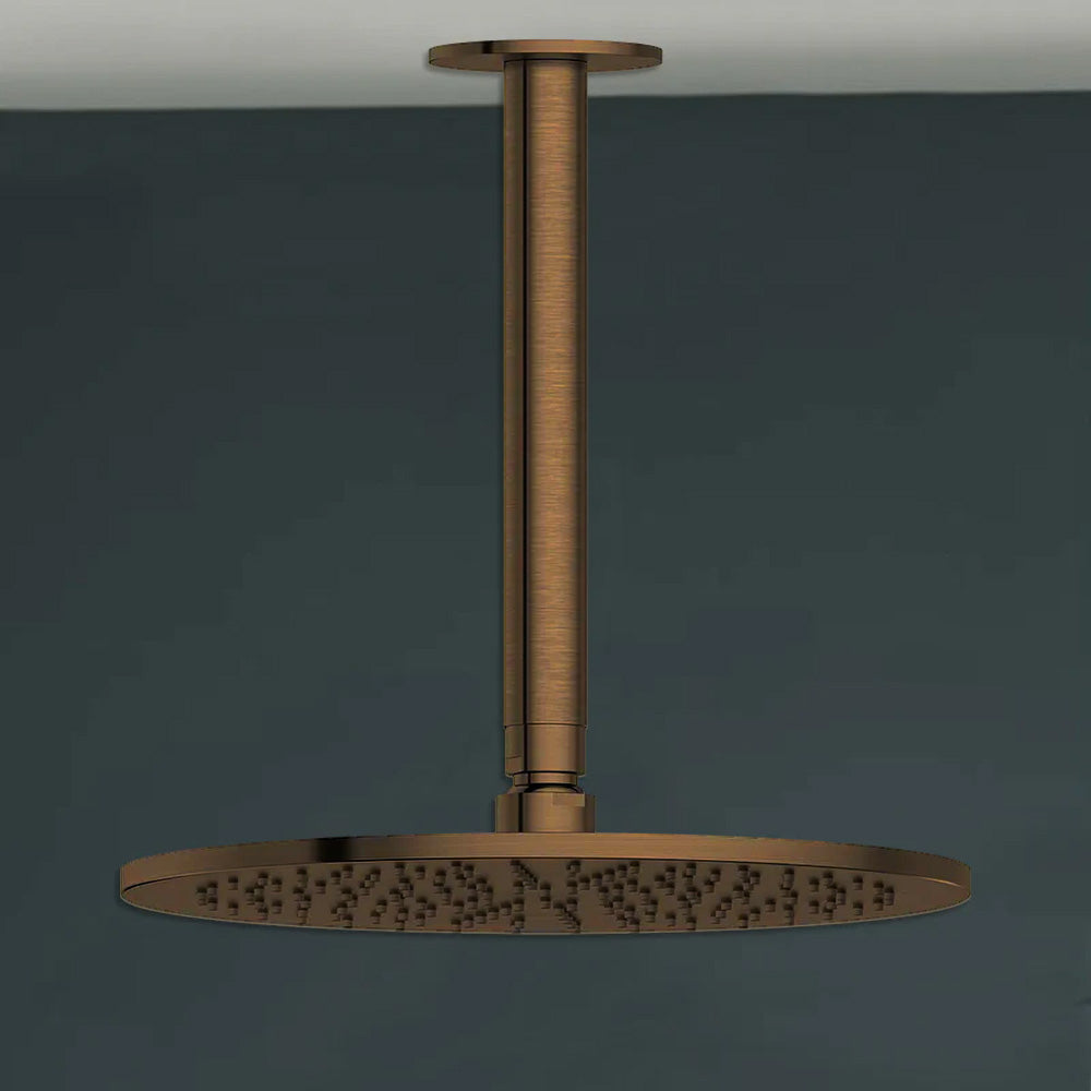 Antique Brass Ceiling Shower Arm LB114+WH52-10