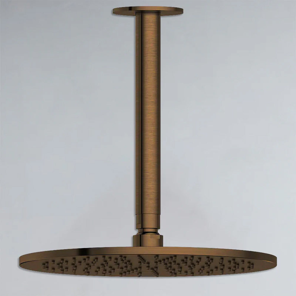 Antique Brass Ceiling Shower Arm LB114+WH52-10