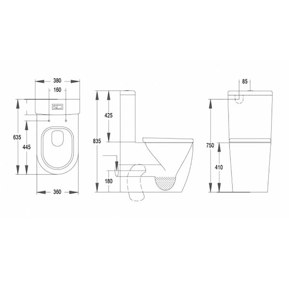 Back To Wall Toilet Suite Lawson
