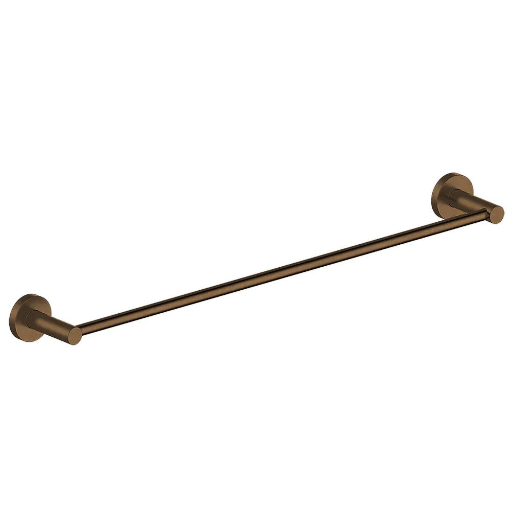 Antique Brass Single Towel Rail 600mm M101F