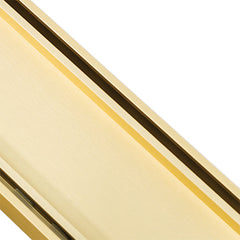 Aluminium Slimline Tile Insert Shower Drain Matt Gold - Takes Tiles Up To 20mm