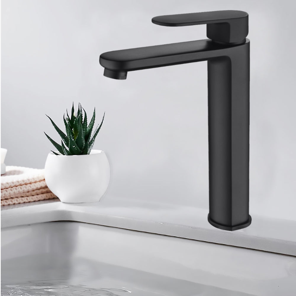 Cora High Rise Basin Mixer Matt Black PBR2002LF-B