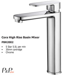 Cora High Rise Basin Mixer PBR2002LF