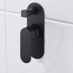 Cora Wall Mixer With Diverter Matt Black PBR3002LF-B