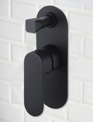 Cora Wall Mixer With Diverter Matt Black PBR3002LF-B