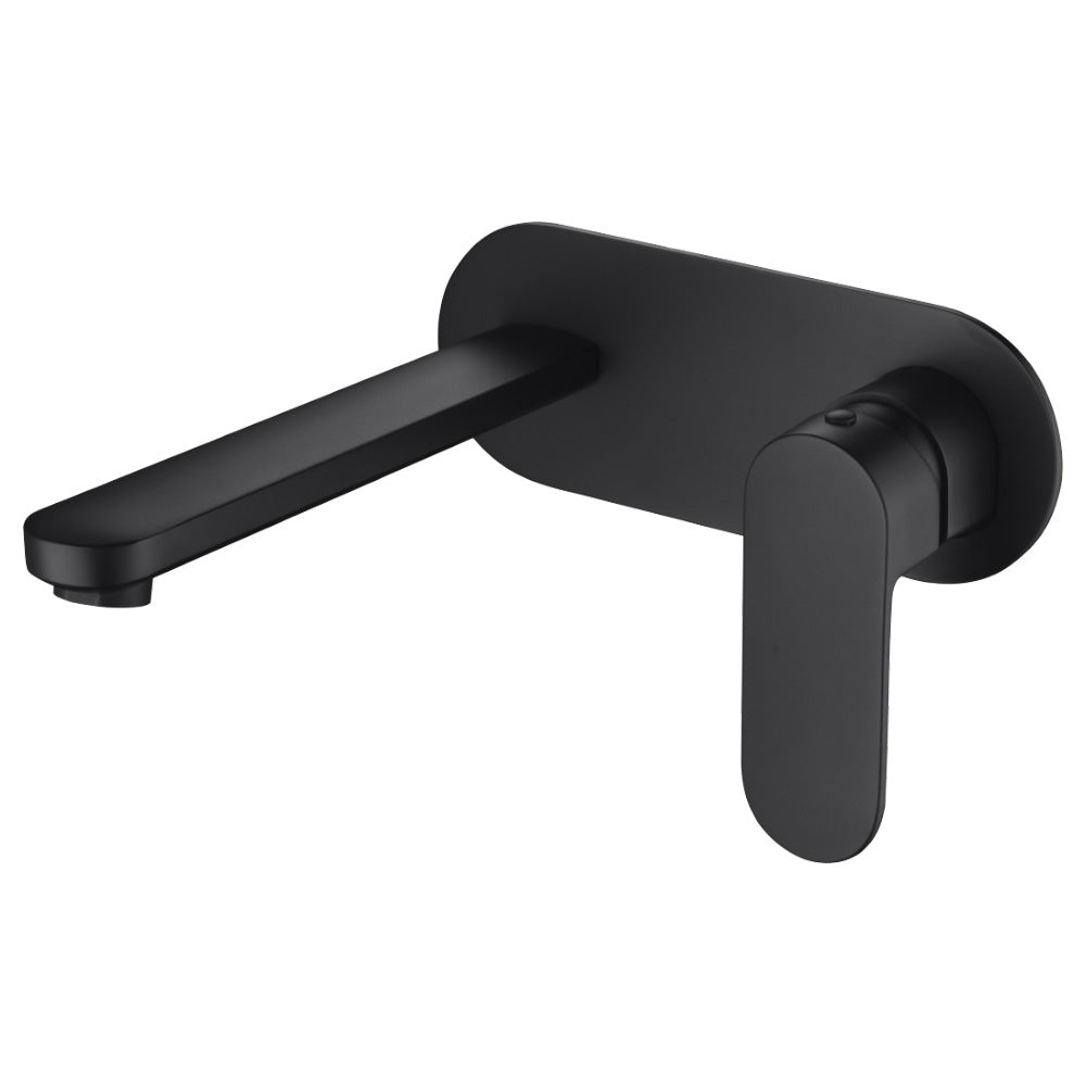 Cora Wall Basin Mixer Matt Black PBR3003LF-B
