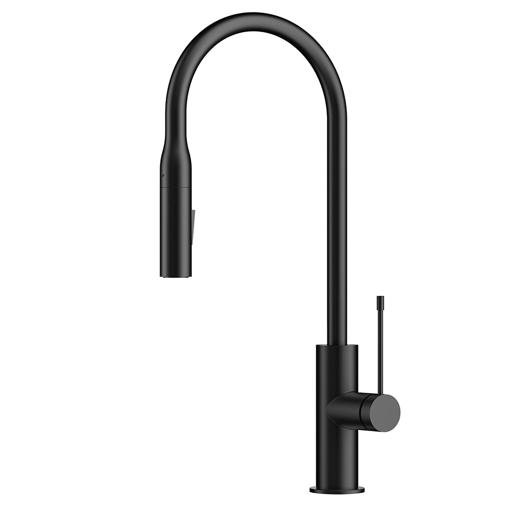 Aziz Pull out Sink Mixer in Matt Black PCC1002MB
