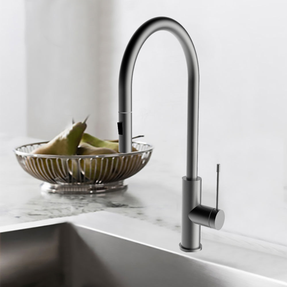 Aziz-II Sink Mixer Pull Out Gun Metal - PCC1003GM