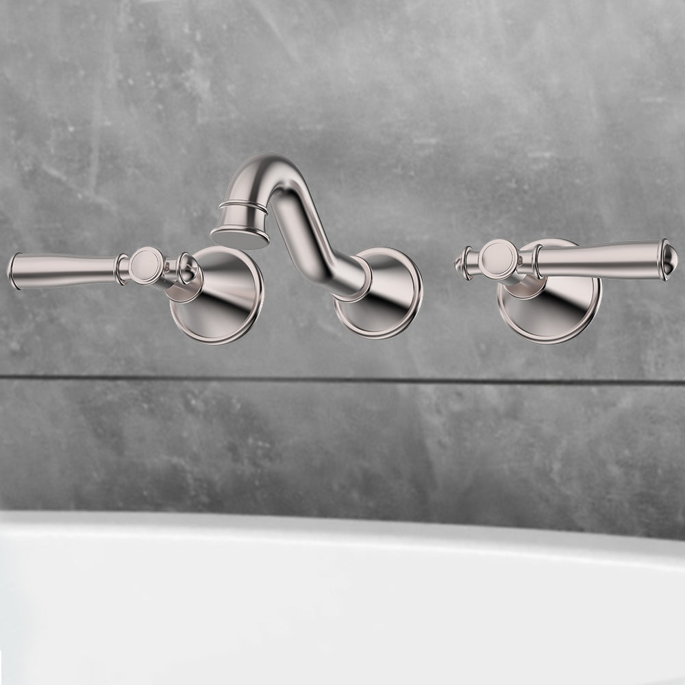 Clasico Vintage Bath Set in Brushed Nickel   - PCK90NZ01LF-BN