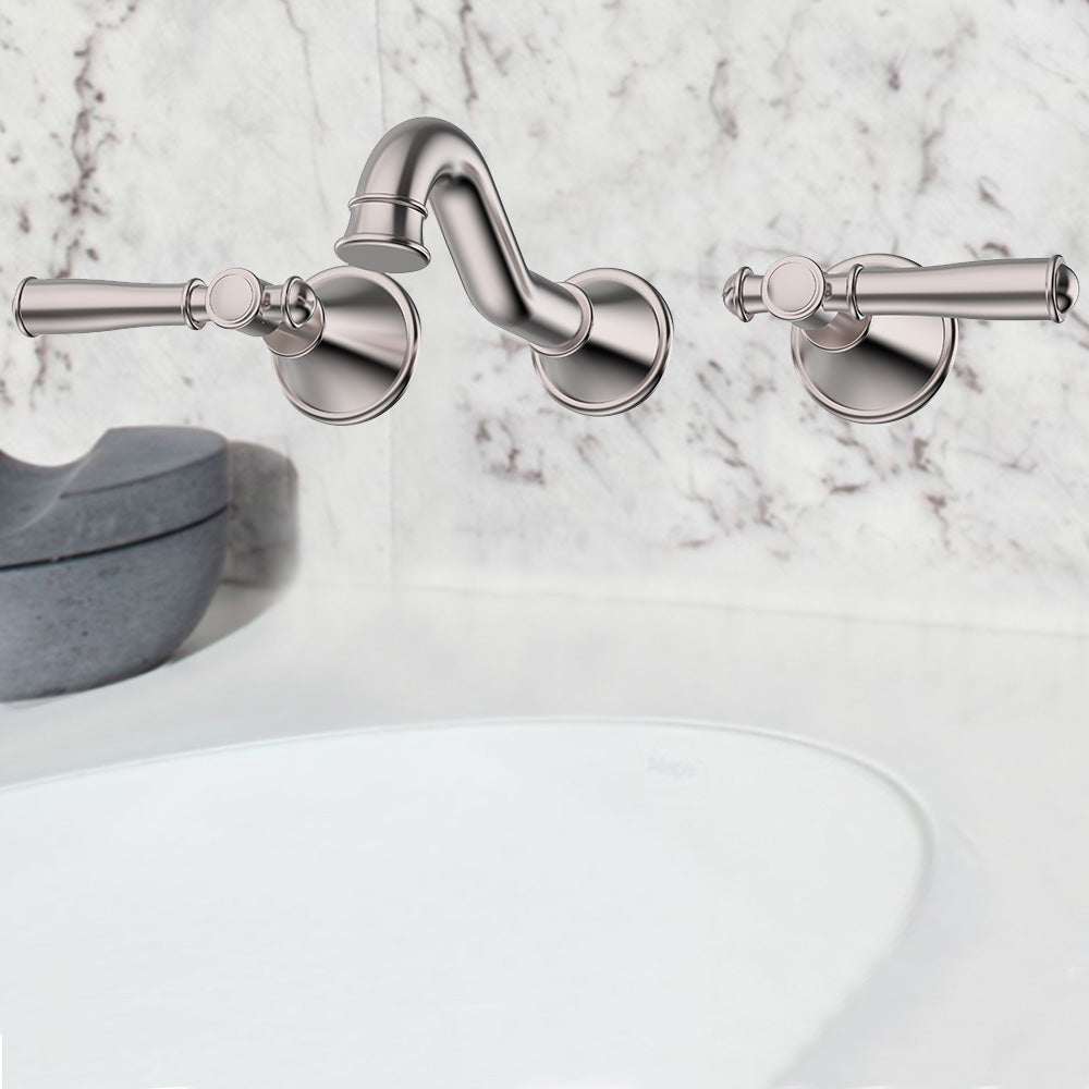 Clasico Vintage Bath Set in Brushed Nickel   - PCK90NZ01LF-BN