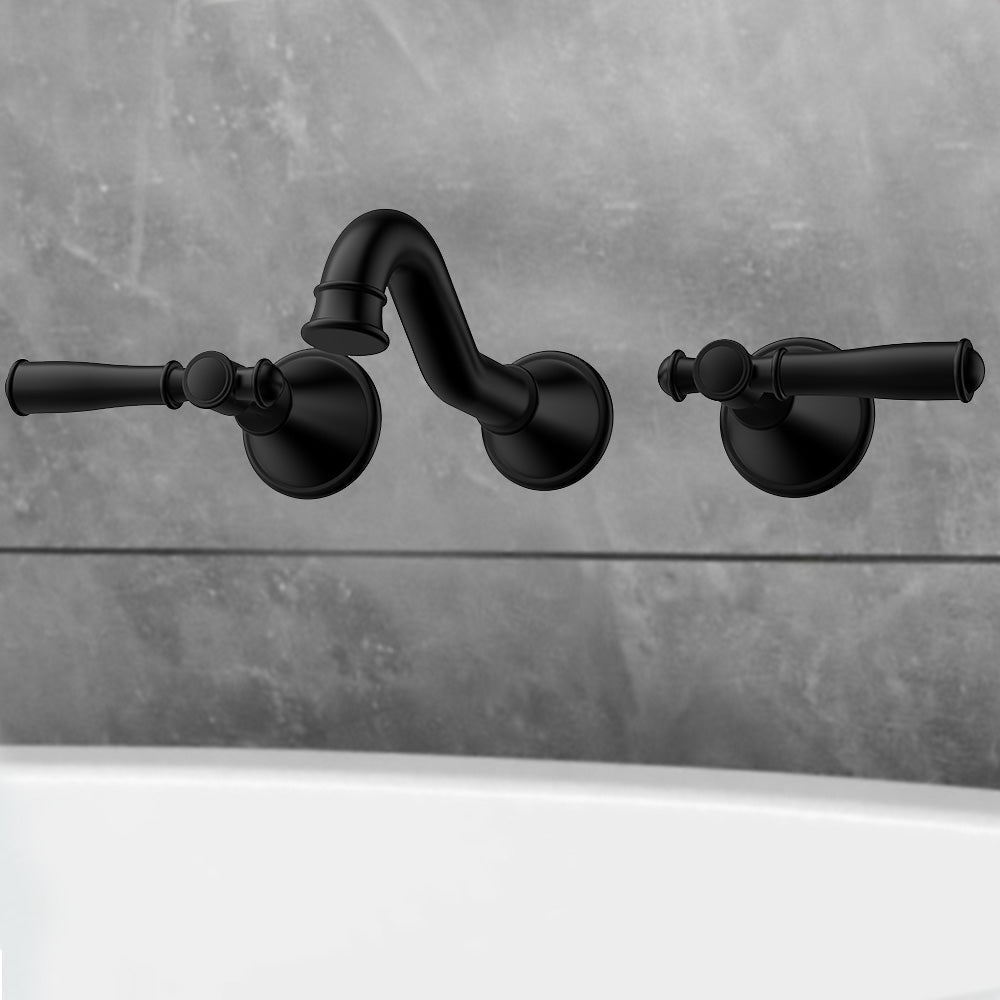 Clasico Vintage Bath Set in Matt Black   - PCK90NZ01LF-MB