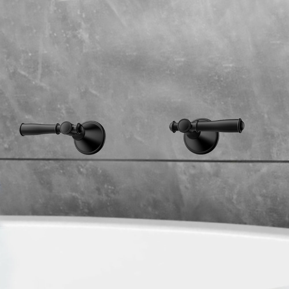 Clasico Vintage Wall Top Assemblies in Matt Black - PCK90NZ02LF-MB