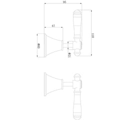 Clasico Vintage Wall Top Assemblies - PCK90NZ02LF