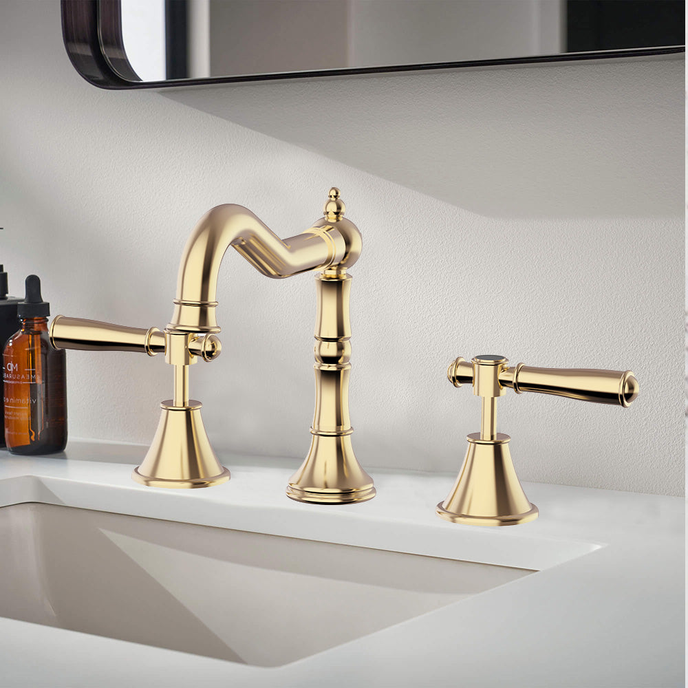 Clasico Vintage Basin Set in Brushed Gold - PCK90NZ04LF-BG