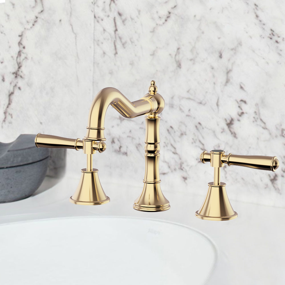 Clasico Vintage Basin Set in Brushed Gold - PCK90NZ04LF-BG