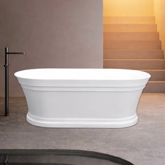 1700mm Hampton Matt White Freestanding Bath 5045-1700MW