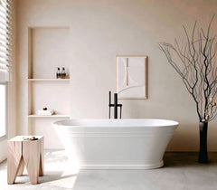 1700mm Hampton Matt White Freestanding Bath 5045-1700MW