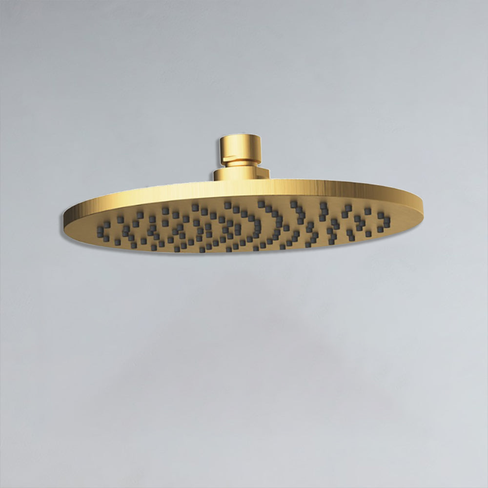 Cora Round Shower Head 200mm Brushed Gold PRB1056N-BG