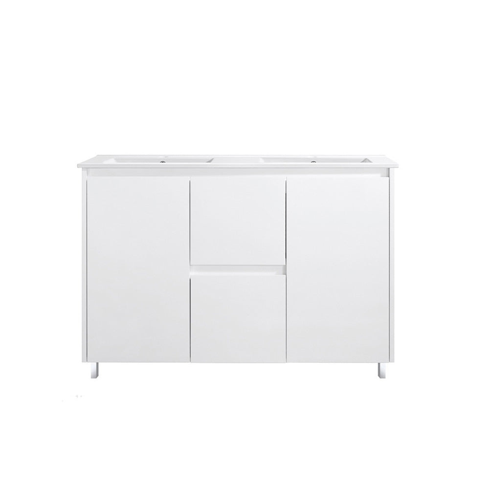 Double Bowl Freestanding  Bathroom Vanity PVC1200D