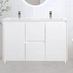 Double Bowl Freestanding  Bathroom Vanity PVC1200D
