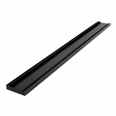 Aluminium Slimline Tile Insert Shower Drain Matt Black 300-3000x100x21mm