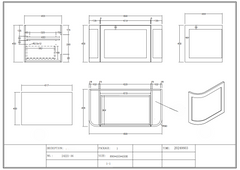 Curved Shaker Wall Hung Matt White Vanity Unit 900mm WH24221-900_MW