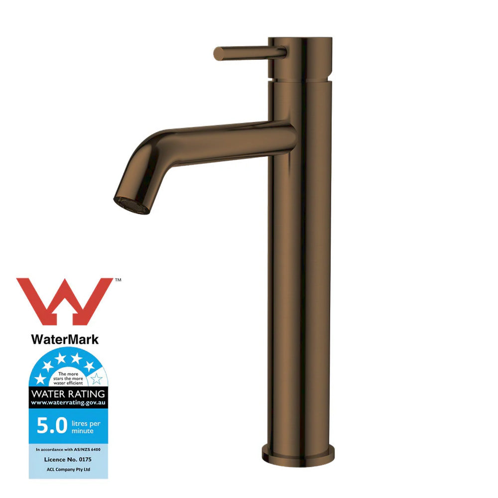 Antique Brass Tall Basin Mixer WB1022HF