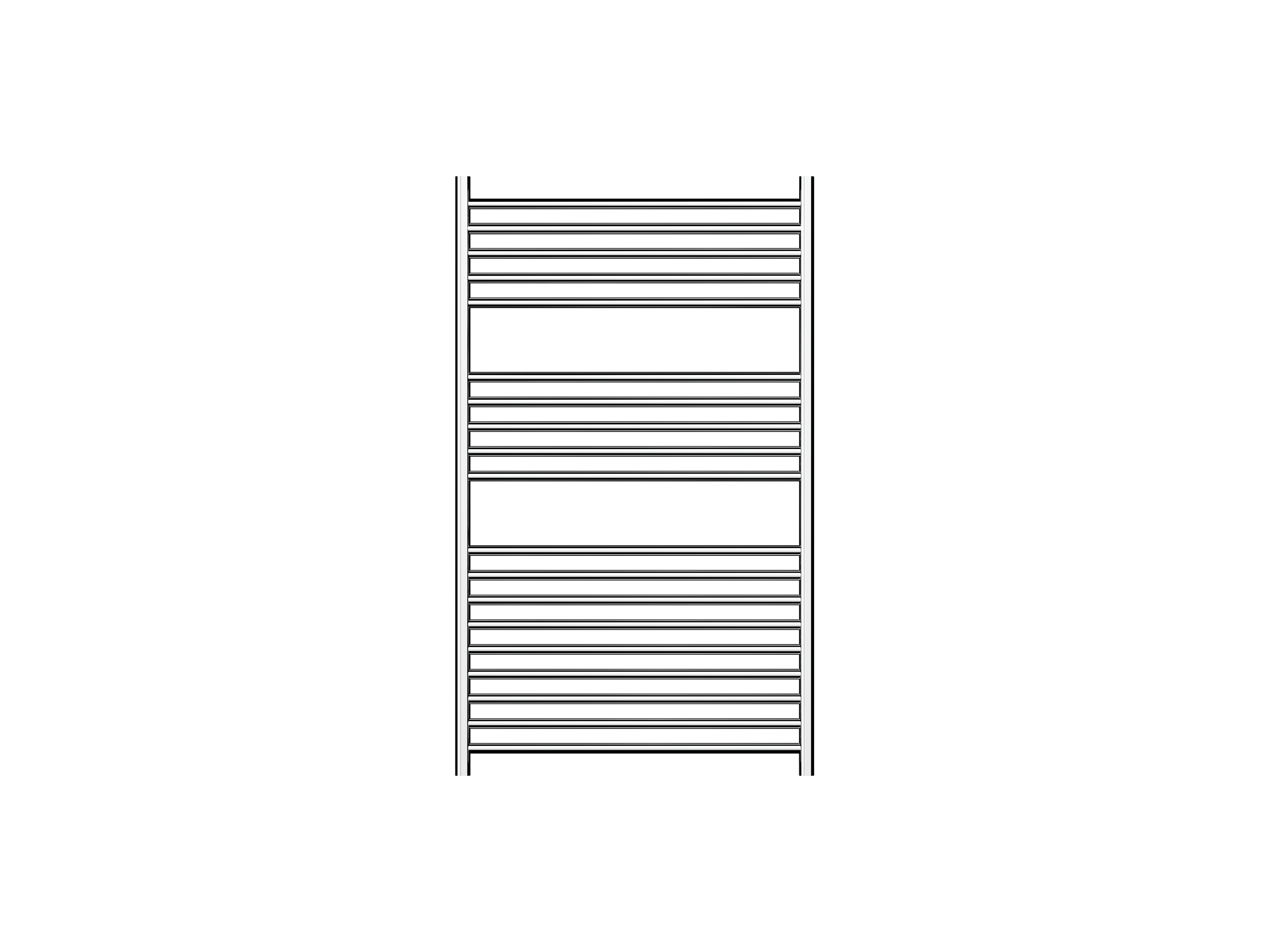 Allegra 19 Bar Wide Heated Towel Rail JY-3319WIDE-CH