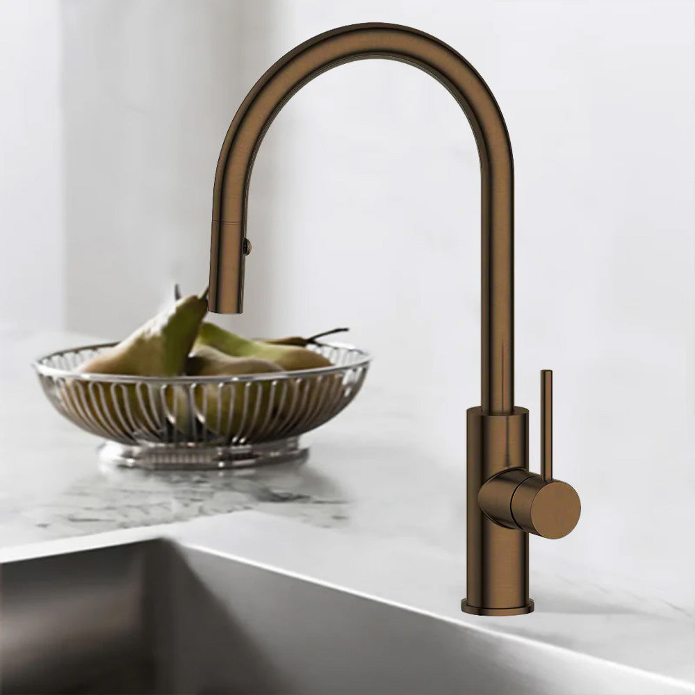 Antique Brass Pull-out Kitchen/Laundry Mixer WK2003-2