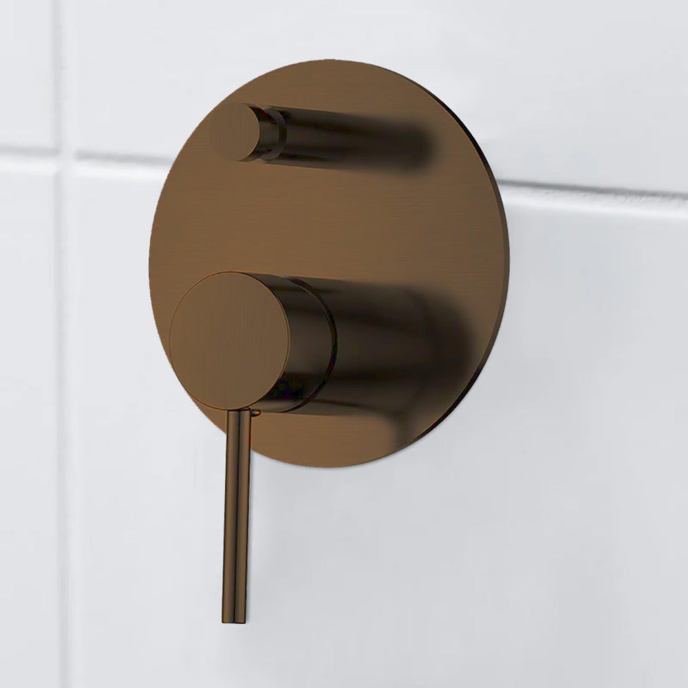 Antique Brass Wall Mixer with Diverter WS511NS