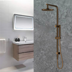 Antique Brass Dual Shower with Diverter WS531F