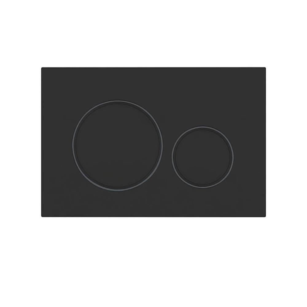 ABS Round Flush Buttons for Geberit Sigma Matt Black