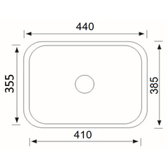Cora Kitchen Sink 485 x 395mm YH238A