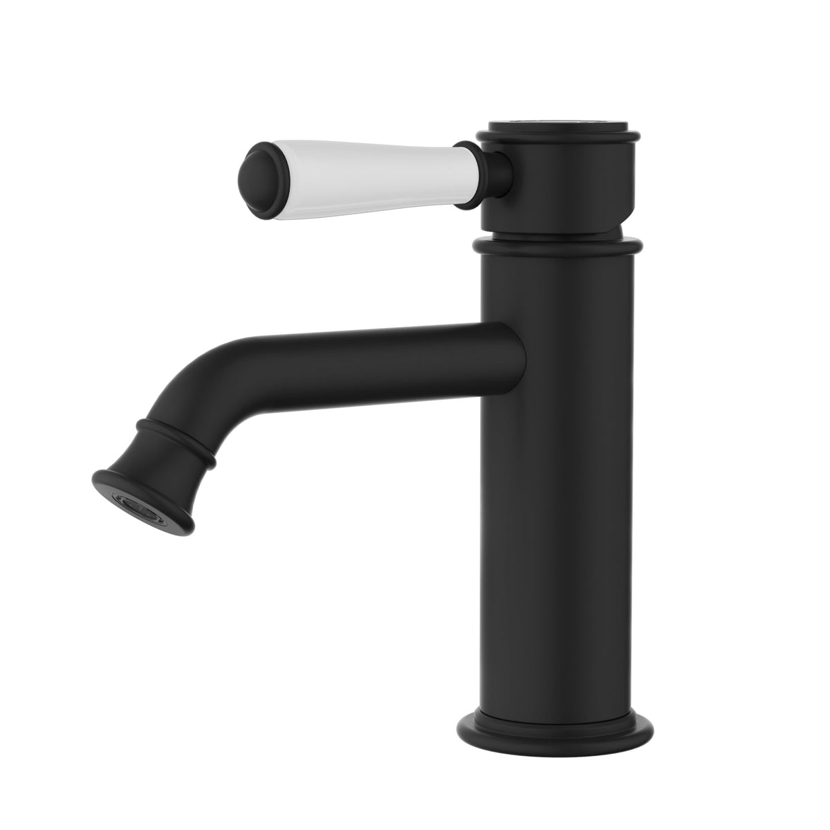 Clasico Basin Mixer Ceramic Handle Matt Black HYB868-203A-MB