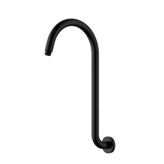 Clasico Gooseneck Round High-Rise Shower Arm Matt Black PRY038-MB